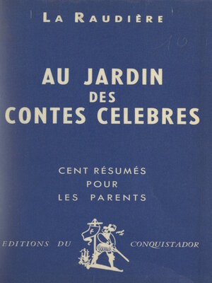 cover image of Au jardin des contes célèbres